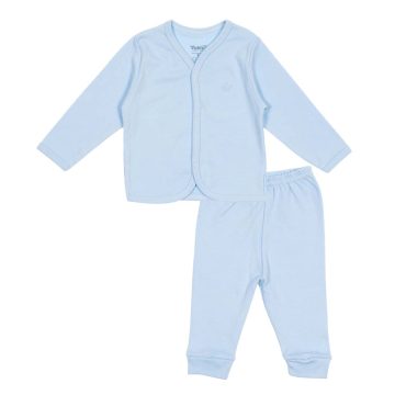 Conjunto para bebê com casaco e calça coroa