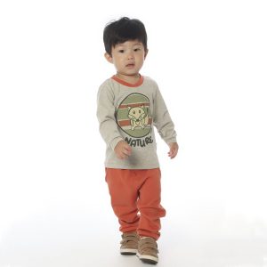 3623 Conjunto infantil para menino camisa manga longa e calça big boy