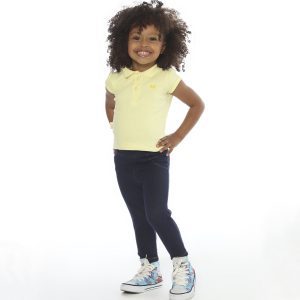 3571 Blusa infantil para menina manga curta borboleta