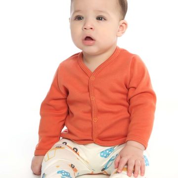 Conjunto para bebê menino casaco e calça carros
