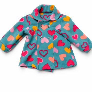 Casaco soft com corações